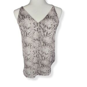 Loft Snake Print V Neckline Top XS